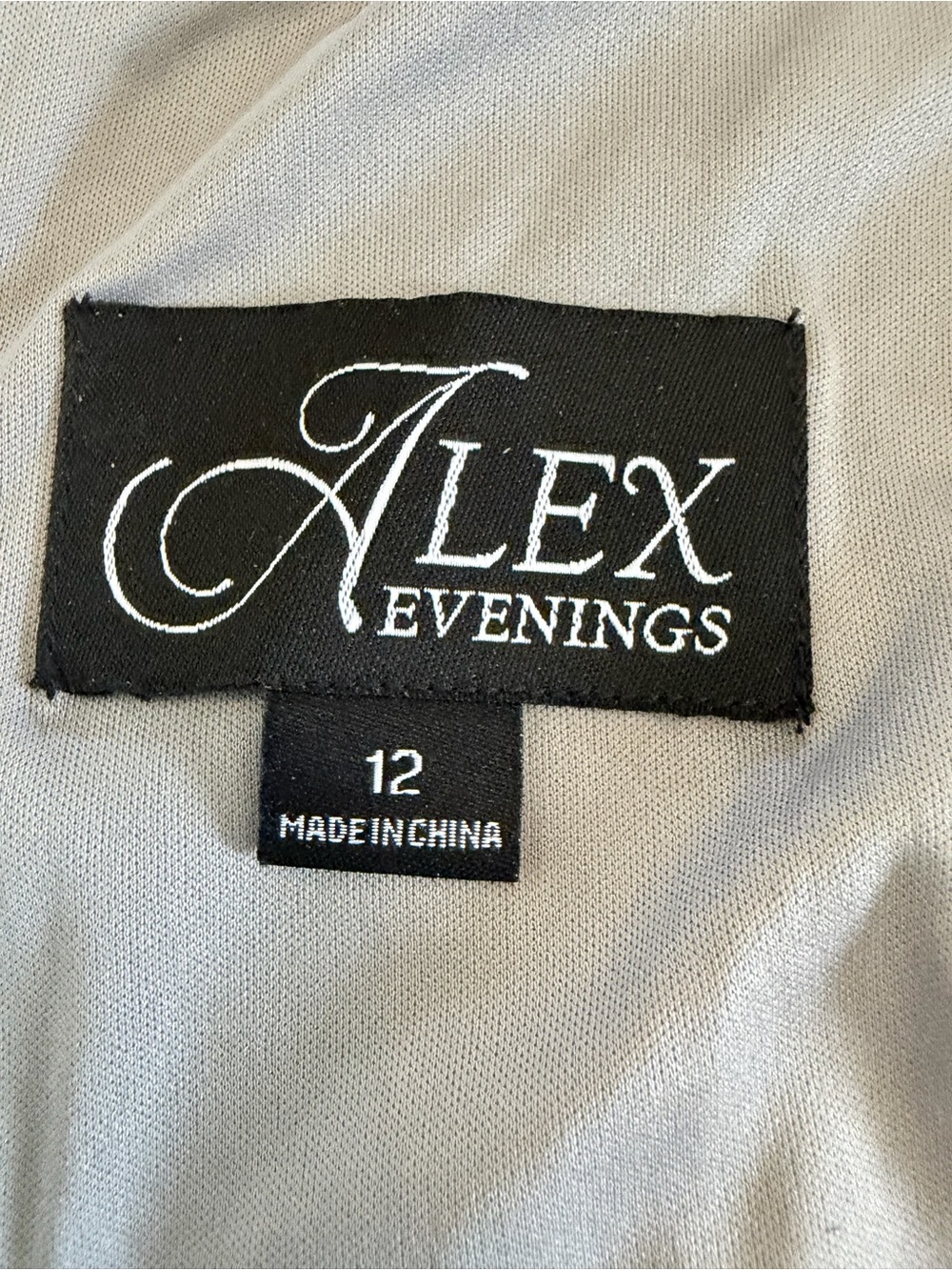 Alex Evenings Silver Rose-Textured Lace Maxi Dress - Picture 7 of 7
